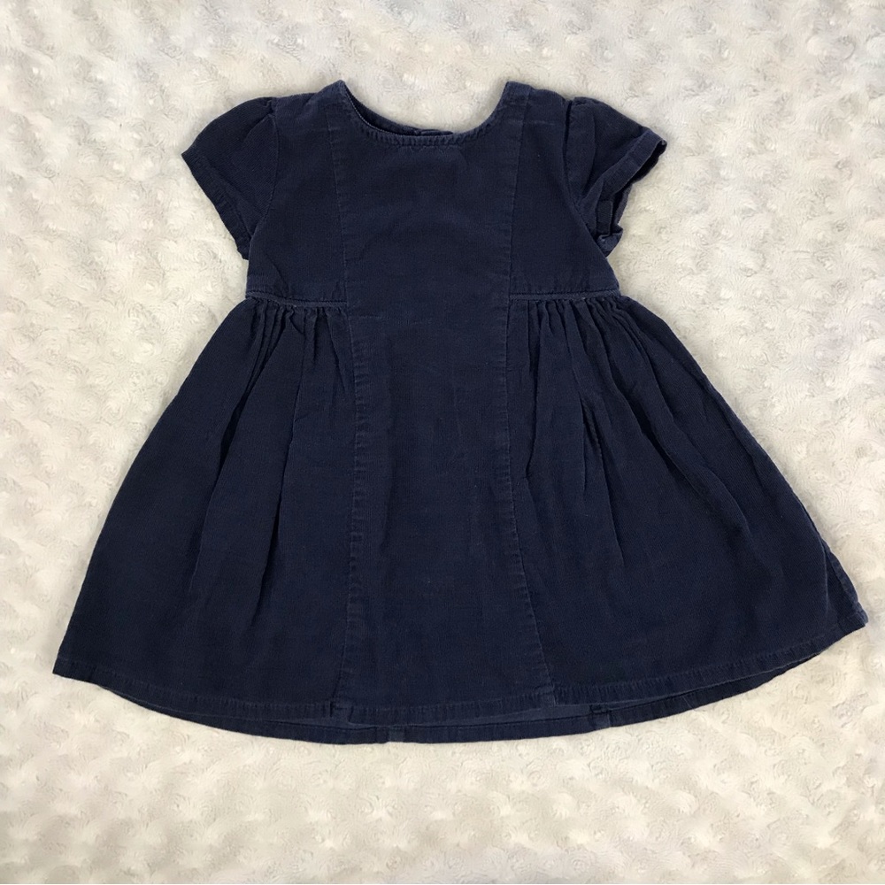Bout’chou Corduroy Dress Size 9 Months Blue